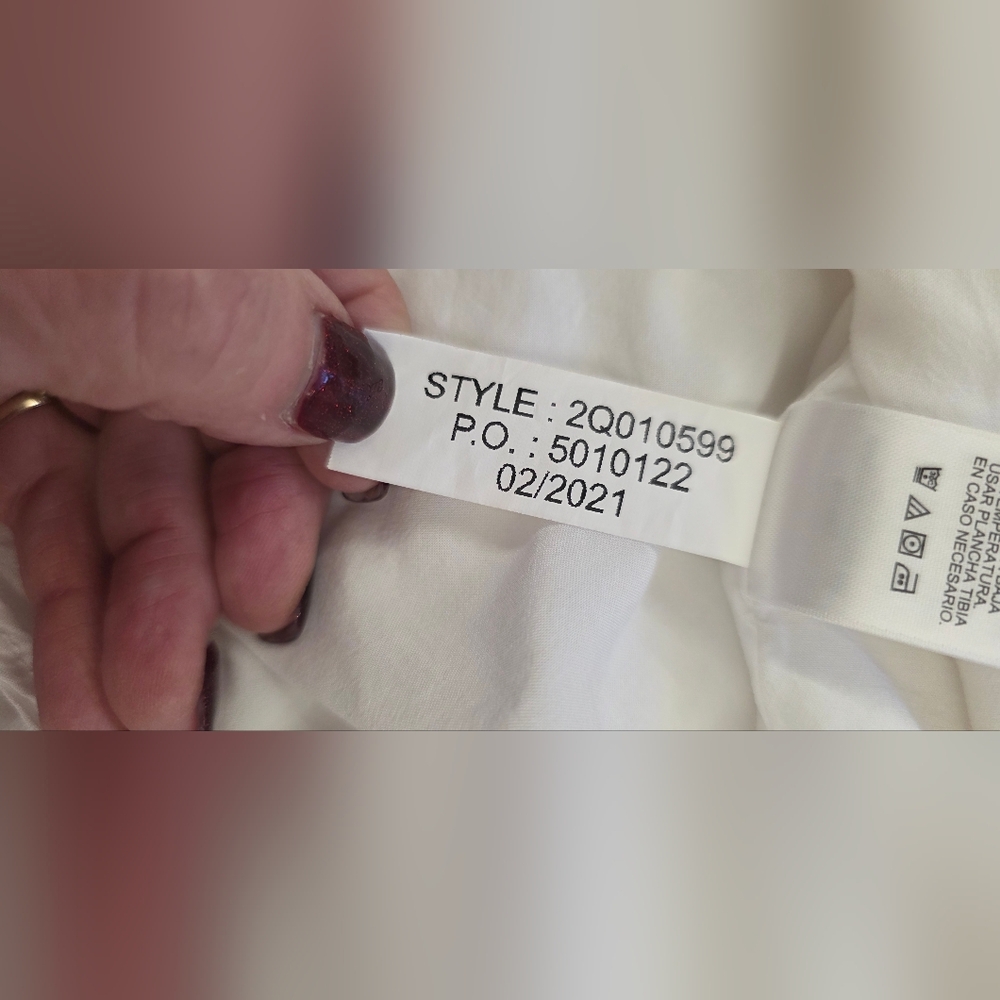 Vineyard Vines Medium White Textured Gauze Pom Pom Tunic Dress Lined Coastal - Picture 9 of 9